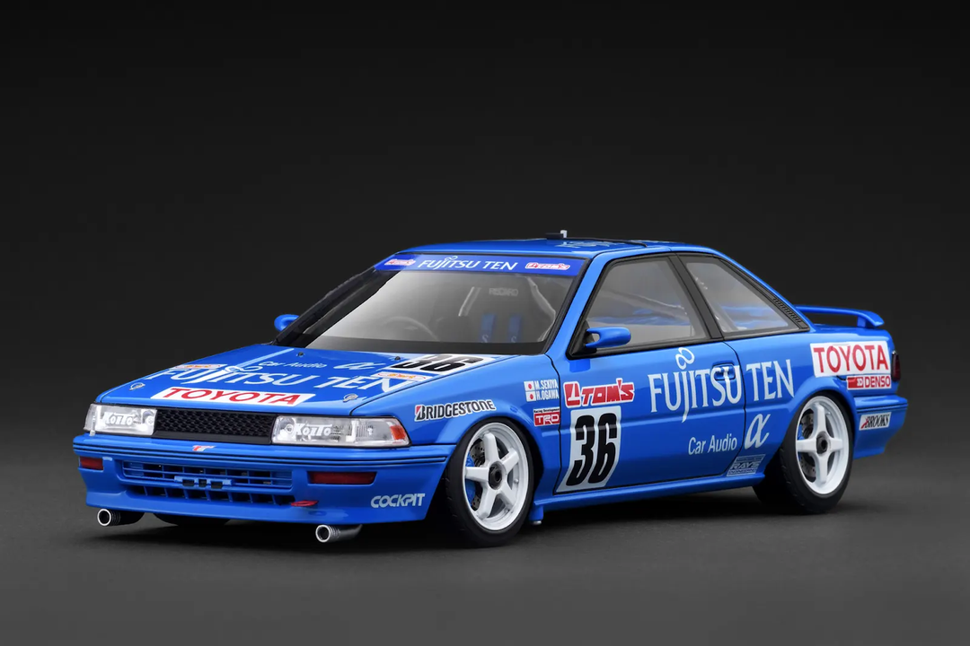 Ignition Model 1:18 FUJITSU TEN TOM'S COROLLA (#36) 1991 JTCWith Mr. Sekiya IG3862