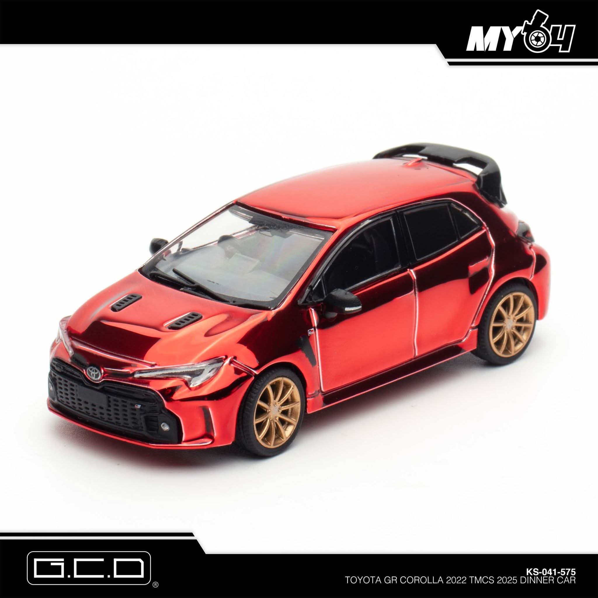 TMCS 2025 Yaris Red Chrome Dinner Car
