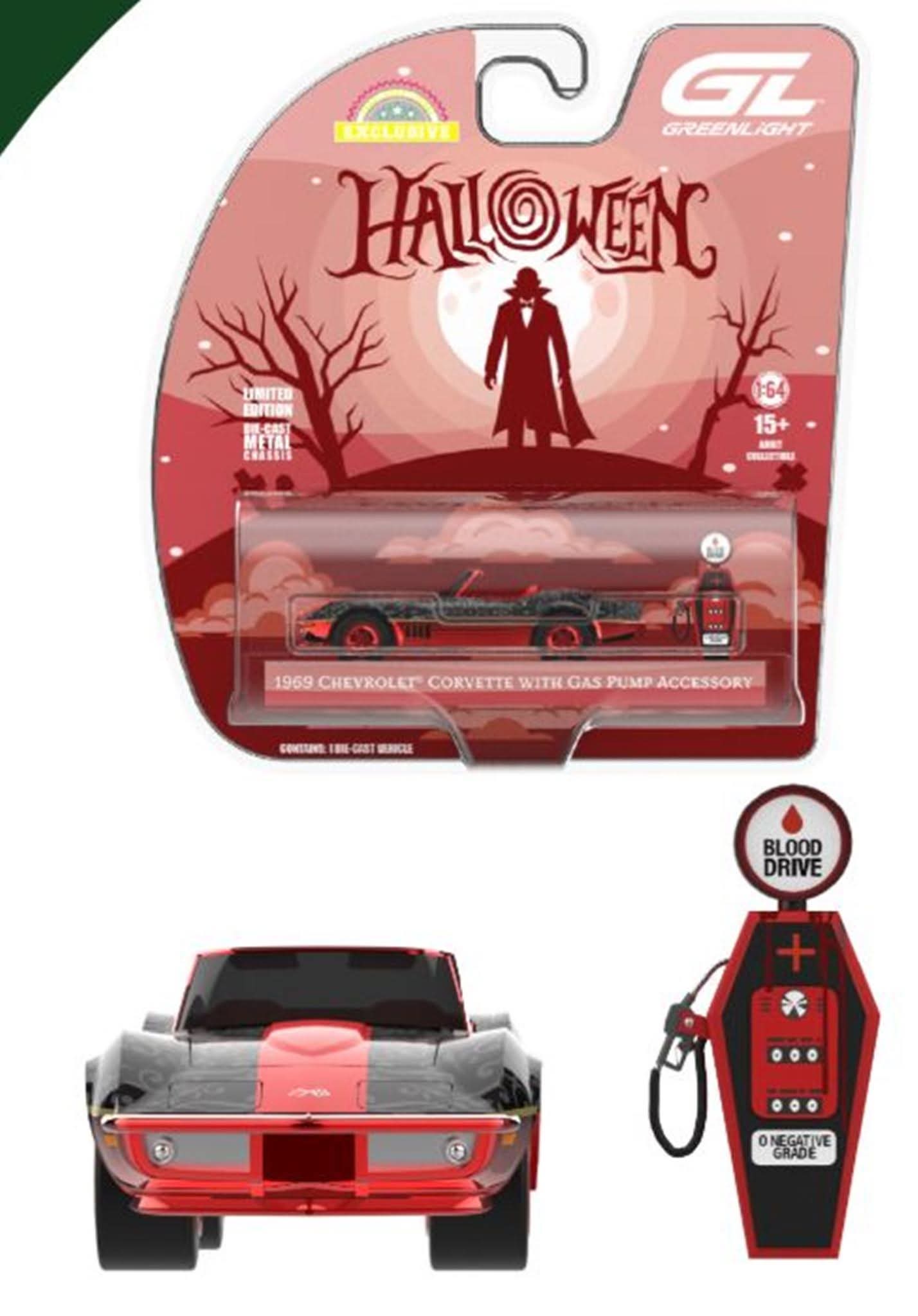 1969 Chevrolet Corvette - Vampire Tribute with Coffin Gas Pump Style Accessory