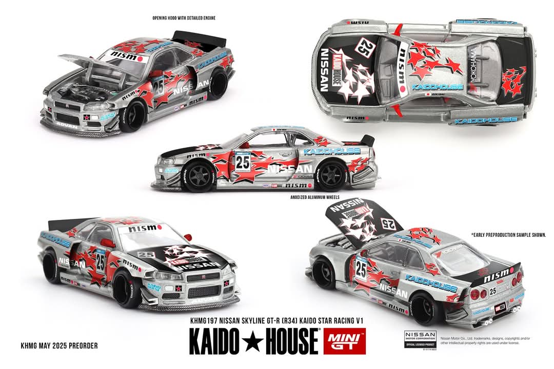 TRUENO KAIDO RACING V1
KHMG197 NISSAN SKYLINE GT-R (R34)
