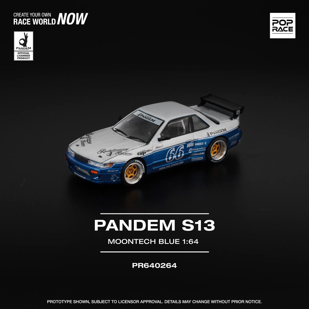 Pop Race PR640264 PANDEM SILVIA S13 MOONTECH BLUE
