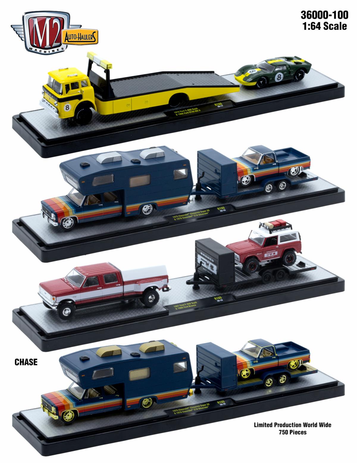 M2 Machines Auto-Haulers NEW RELEASE 36000 Series (36000-100)