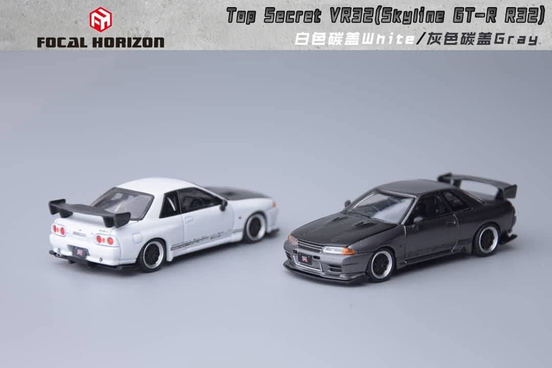 Focal Horizon Nissan Skyline GT-R R32 VR32 Top Secret White & Gray
2 car set