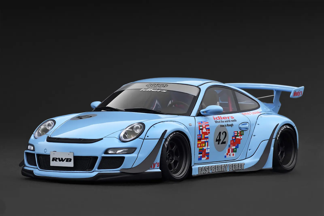 Ignition Model 1:18 Porsche RWB 997 Light Blue IG3958