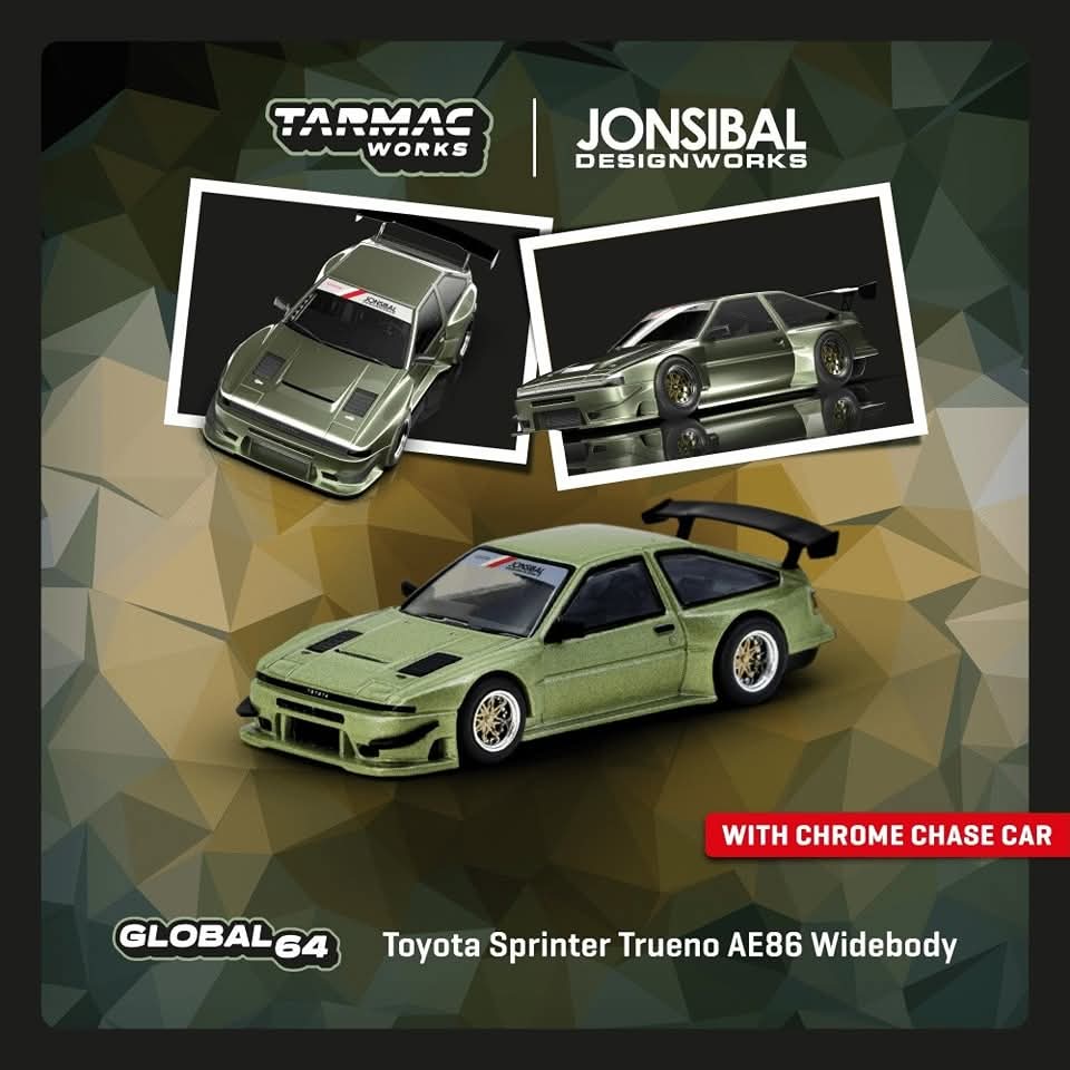 Pre Order Toyota Trueno Sprinter AE86 Widebody Green