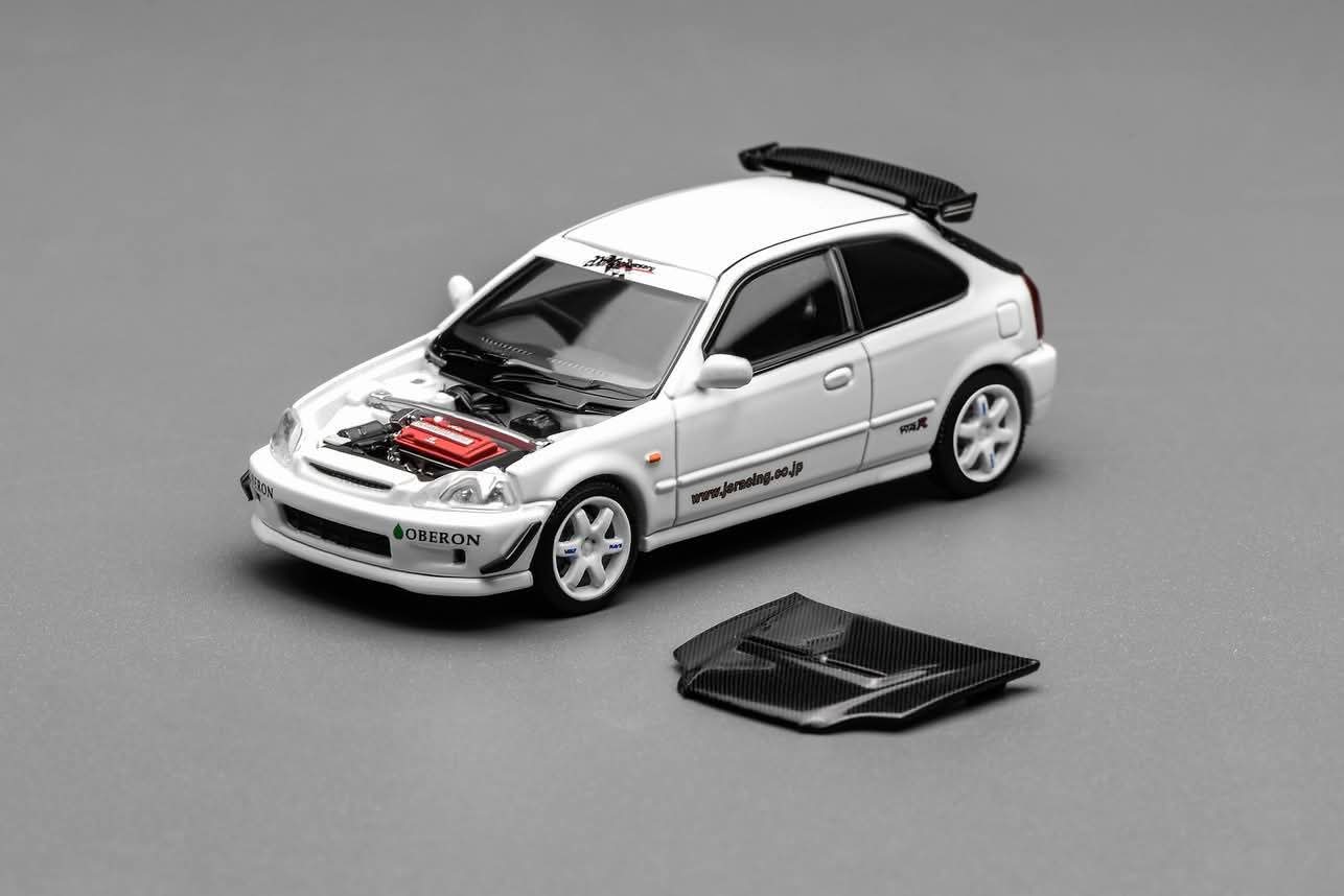 MotorHelix White Honda Civic Type R EK9 J's Racing White