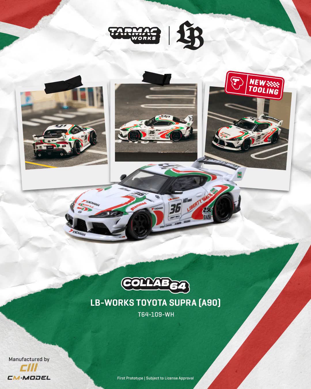 Tarmac LB-WORKS TOYOTA SUPRA (A90) White