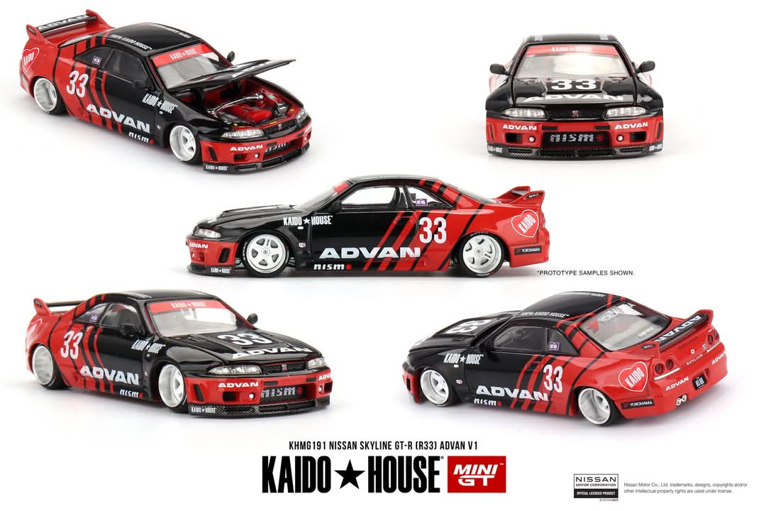 Kaidohouse KHMG191 Nissan Skyline GT-R (R33) Kaido Works ADVAN