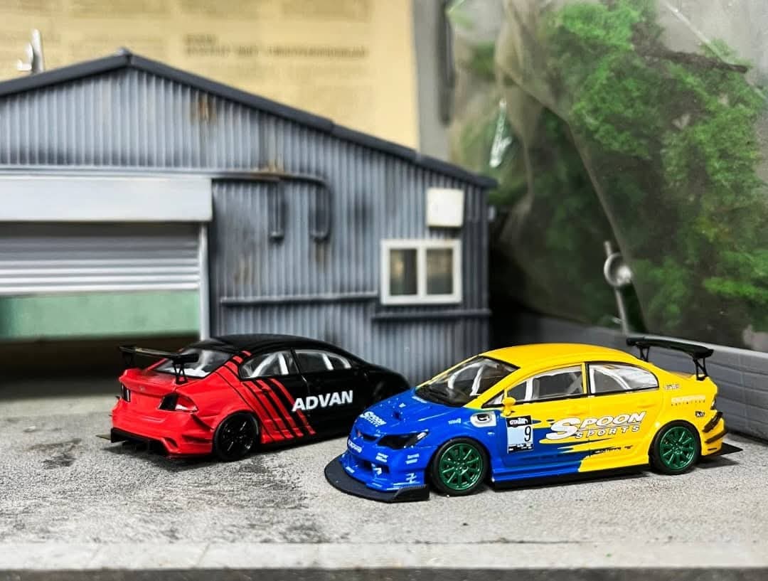 MJ Model 1:64 Resin Model
Civic FD2 Type R
Livery: Spoon / Advan