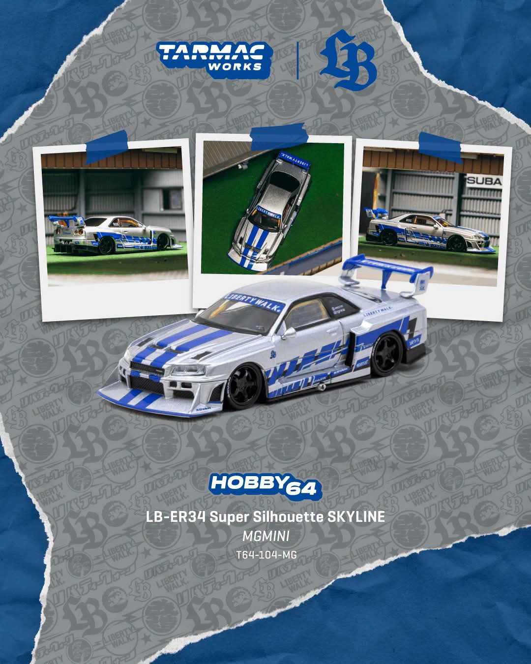 Tarmac LB-ER34 Super Silhouette SKYLINE MGMINI