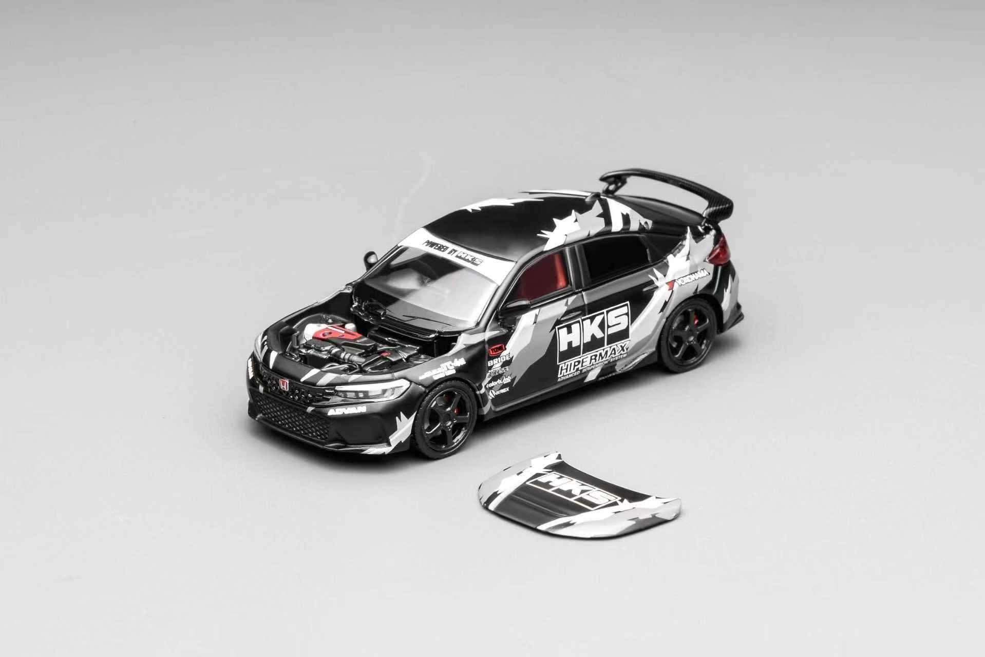 Motorhelix 1:64 Honda Civic FL5 HKS livery
Matte Black