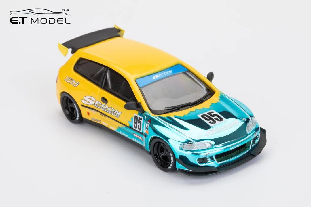 ET Model x Model Collect MC 1/64 Pandem Civic EG6 Mk5 Rocket Bunny
Spoon Blue yellow No. 95