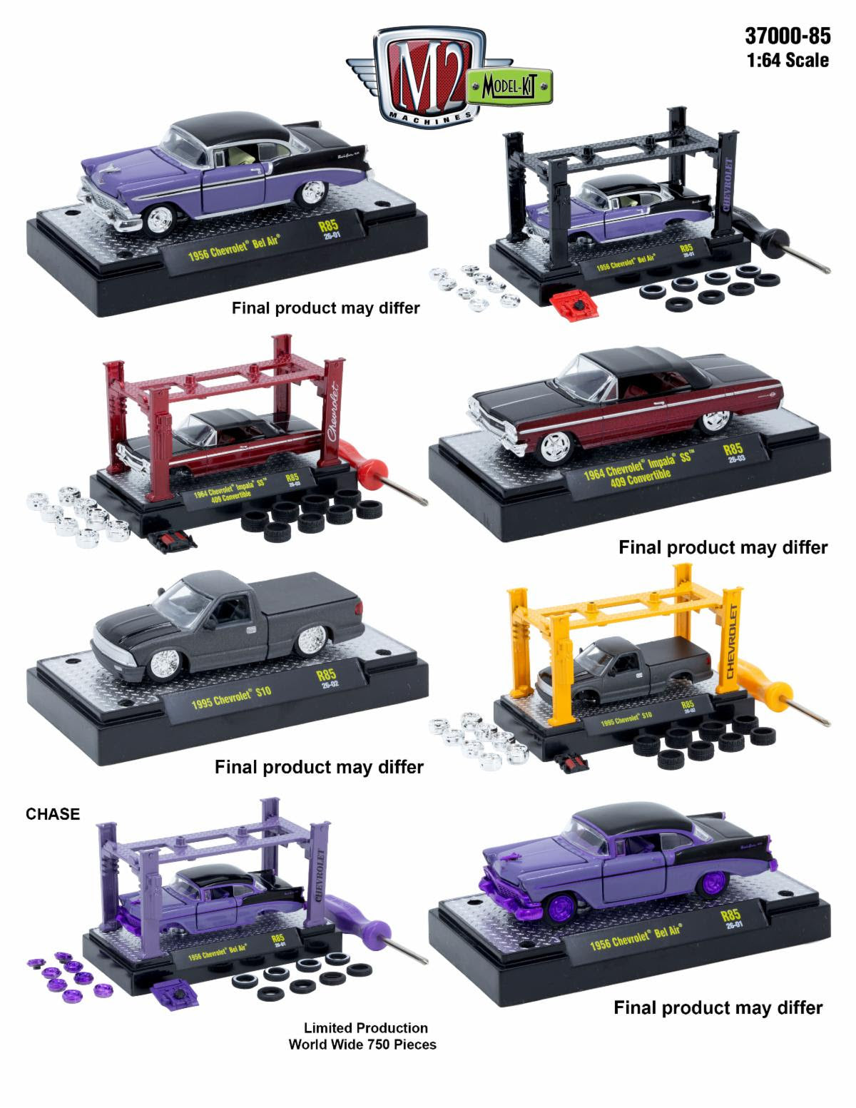 M2 Machines Model Kits Series (37000-85)