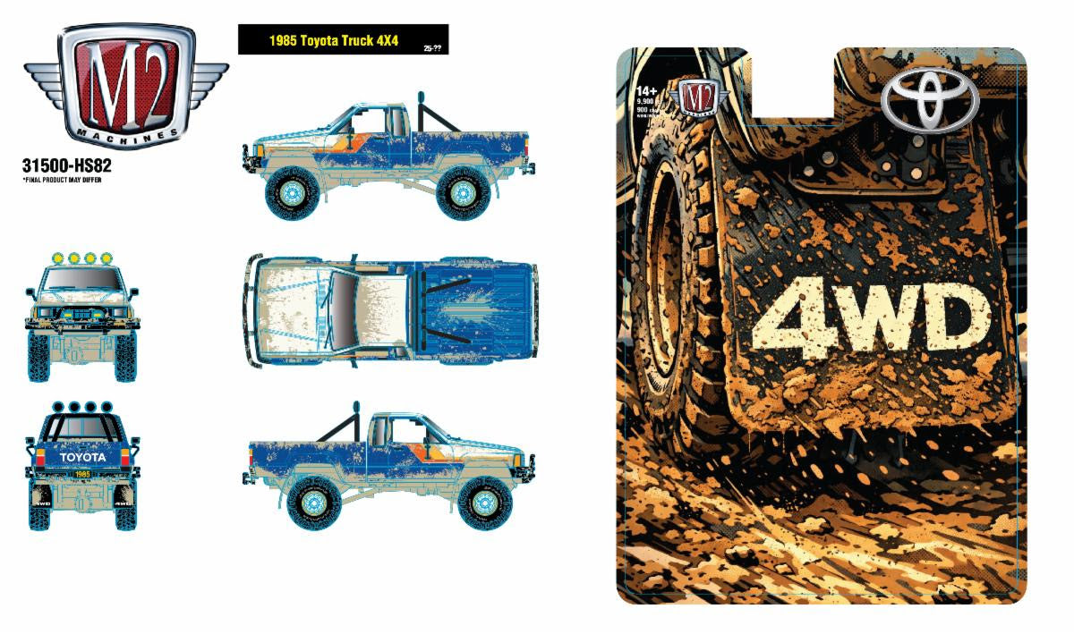 M2 Machines 1985 Toyota Truck 4X431500-HS82