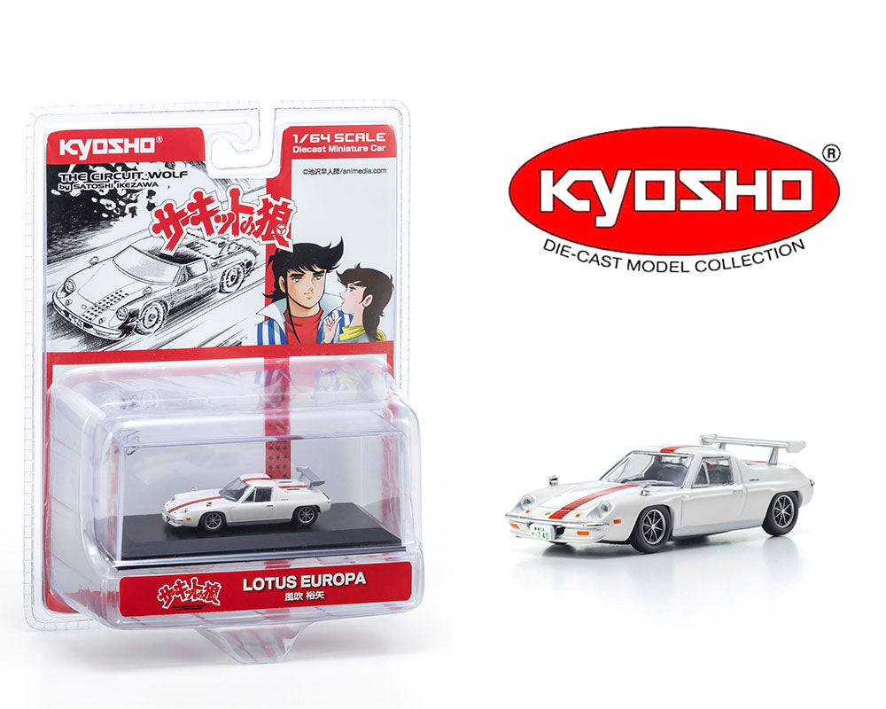 (Preorder) Kyosho 1:64 Circuit Wolf Lotus Europa – White – Limited Edition