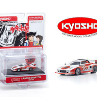 (Preorder) Kyosho 1:64 Circuit Wolf Lancia Stratos GR.5 – White with Red – Limited Edition