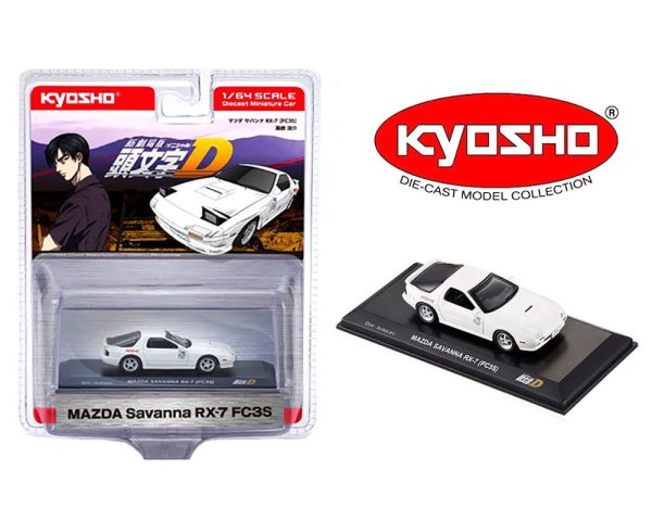 Preorder) Kyosho 1:64 Initial D Mazda Savanna RX-7 FC3S – White – Limited Edition