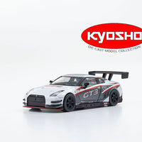 (Preorder) Kyosho 1:64 Nissan GT-R Nismo GT-3 Presentation with MOTN LED Base Compatible – White