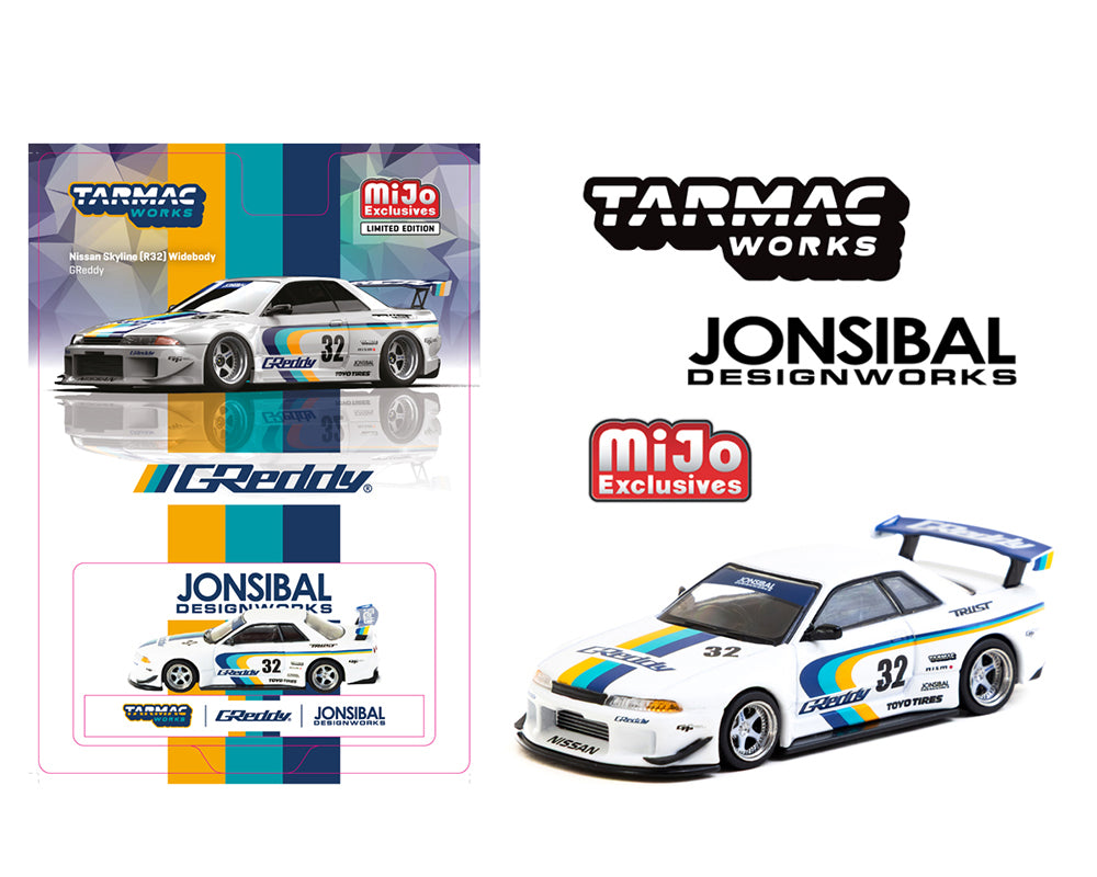 (Preorder) Tarmac Works 1:64 Nissan Skyline GT-R (R32) Widebody Jonsibal
