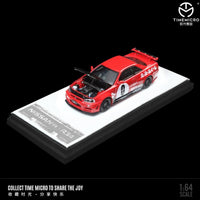 Time Micro Nissan Skyline R34 Red 0