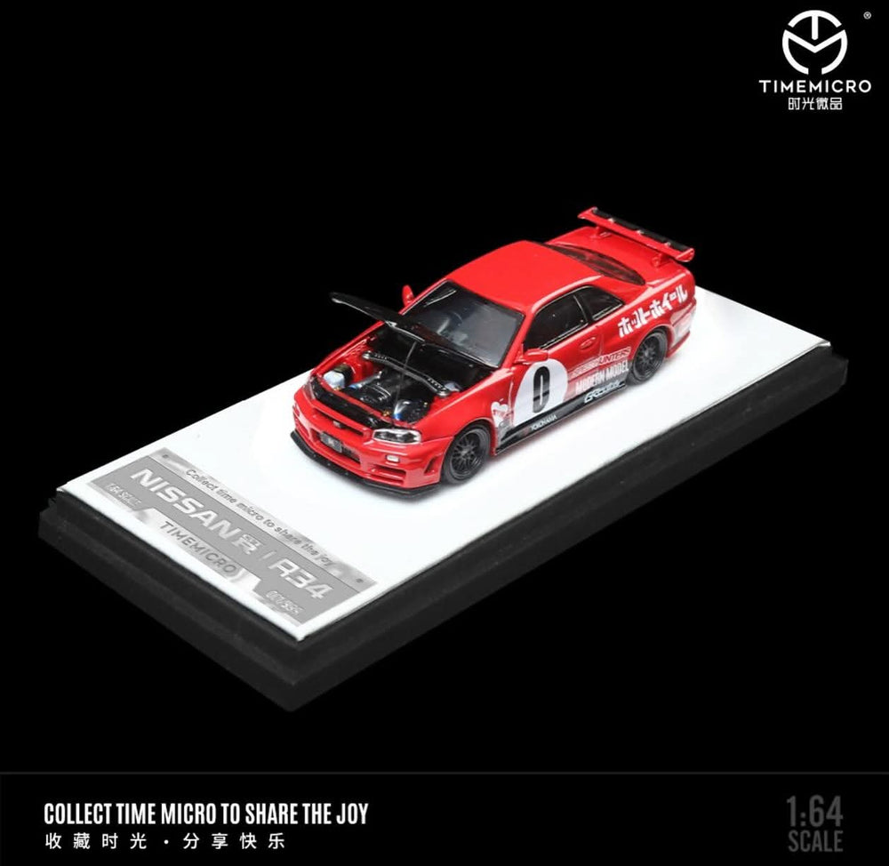 Time Micro Nissan Skyline R34 Red 0