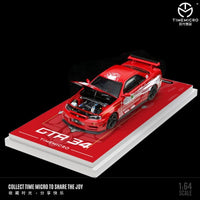 Time Micro Nissan Skyline R34 Red Splash