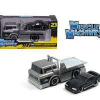 Muscle Machines 1:64 1966 Ford C600 w/ 1993 Ford Mustang SVT Cobra- Muscle Transports