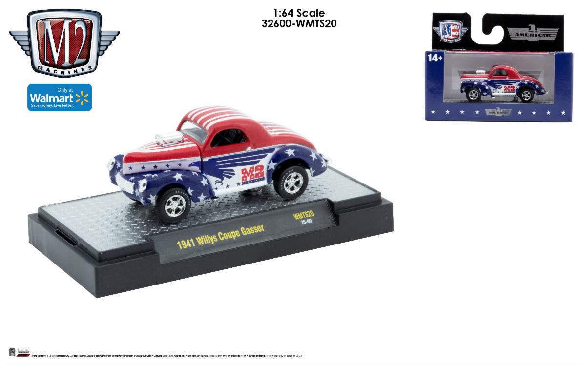 M2 Machines 1:64 Scale Patriotic Series  32600-WMTS20