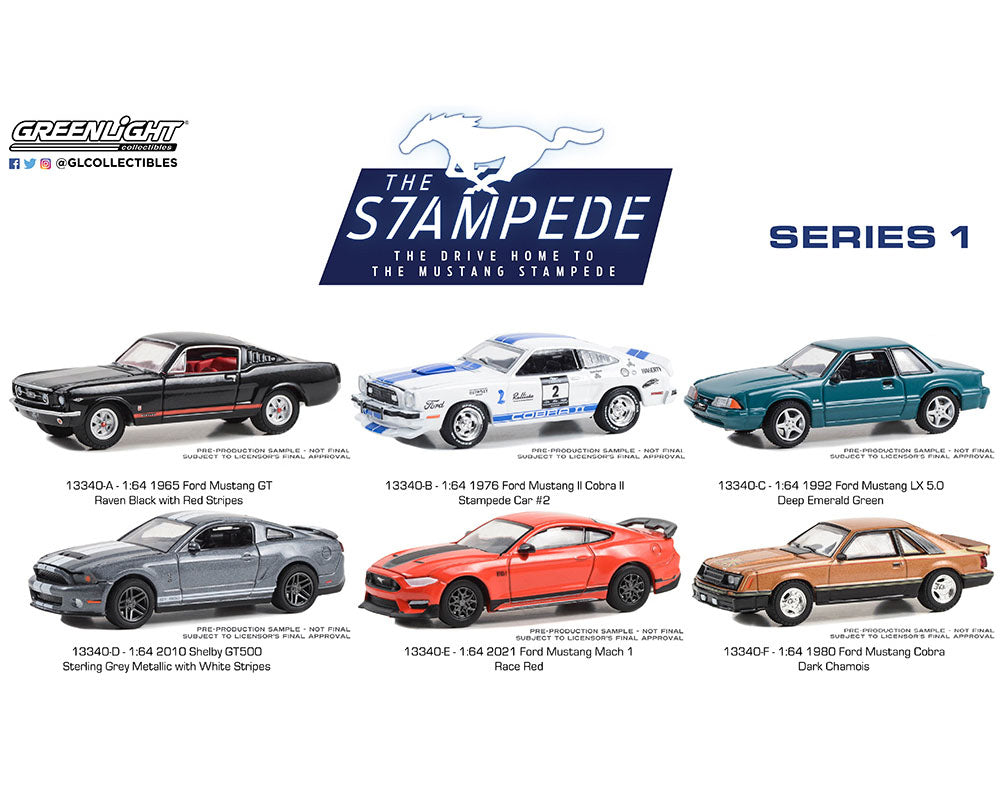 Greenlight 1:64 The Mustang Stampede Series 1 – Assortment