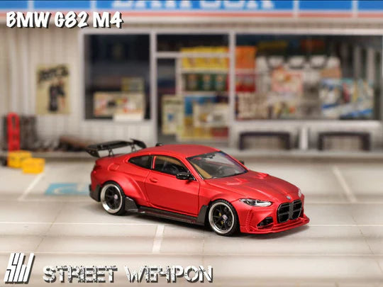 Street Weapon 1:64 BMW G82 M4 Wide-Body - Red