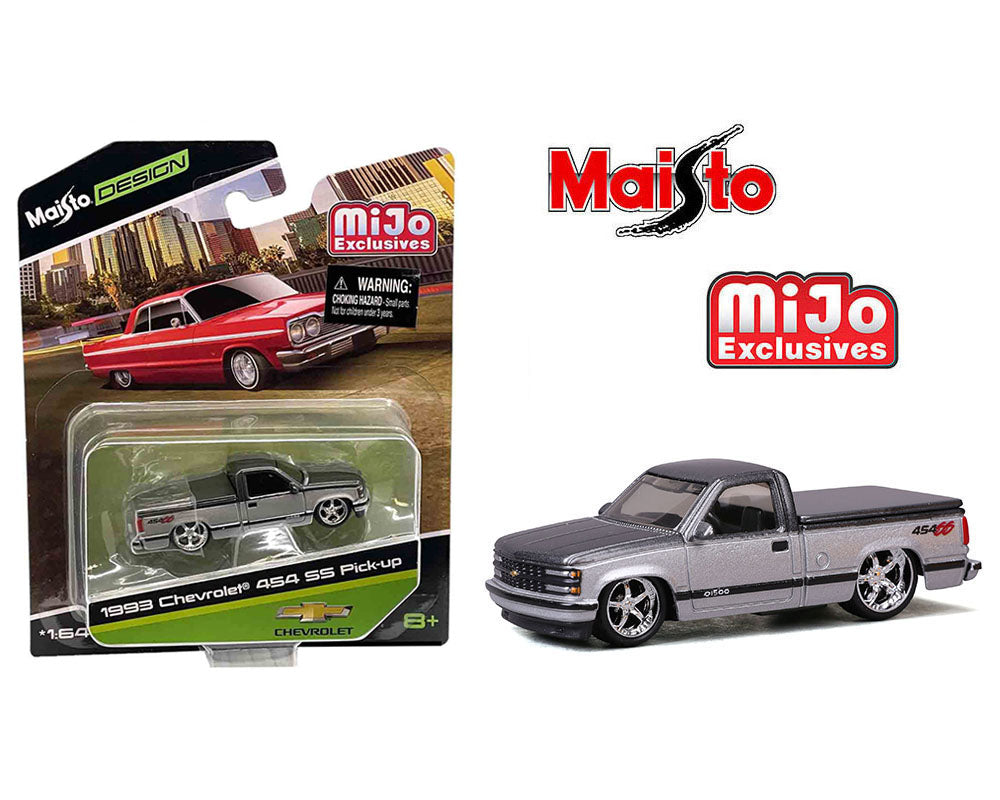 (Preorder) Maisto 1:64 1992 Chevrolet 454 SS Custom – Two Tone Silver Grey