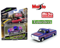 
              (Preorder) Maisto 1:64 1987 Chevrolet 1500 Lowriders – Metallic Blue – Design Lowriders – MiJo Exclusives Limited Edition 3,600 Pieces
            