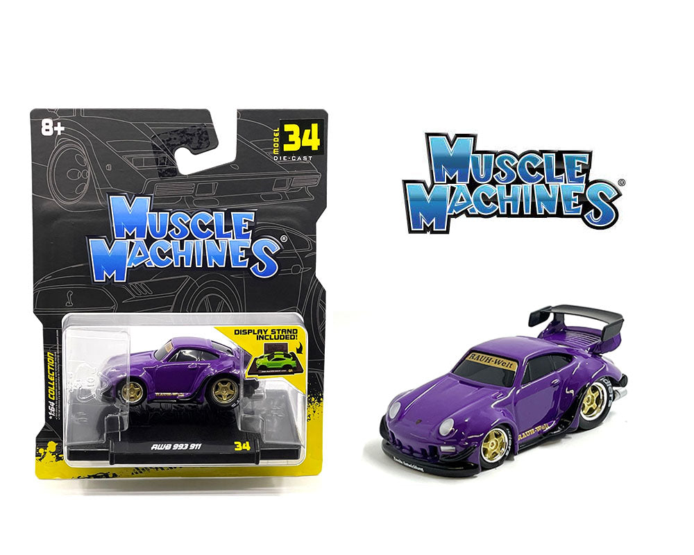 Muscle Machines 1:64 RWB 993 911 – Purple