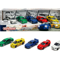 Majorette 1:64 5-Car Set Gift Pack Japan Series JDM Tuners