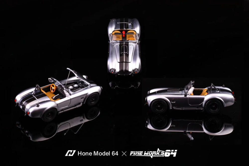 Hone Model64 X FineWorks64 1:64 Shelby 427 - Silver