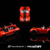 Hone Model64 X FineWorks64 1:64 Shelby 427 - Red