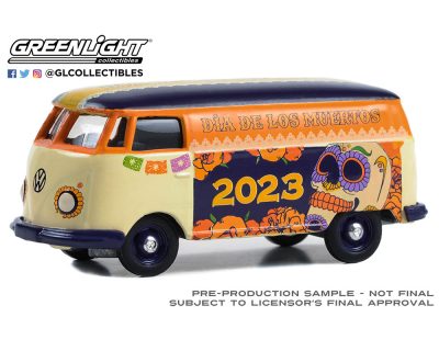 Greenlight 1:64 Volkswagen Type 2 Panel Van Dia De Los Muertos 2023 – Hobby Exclusive Limited Edition