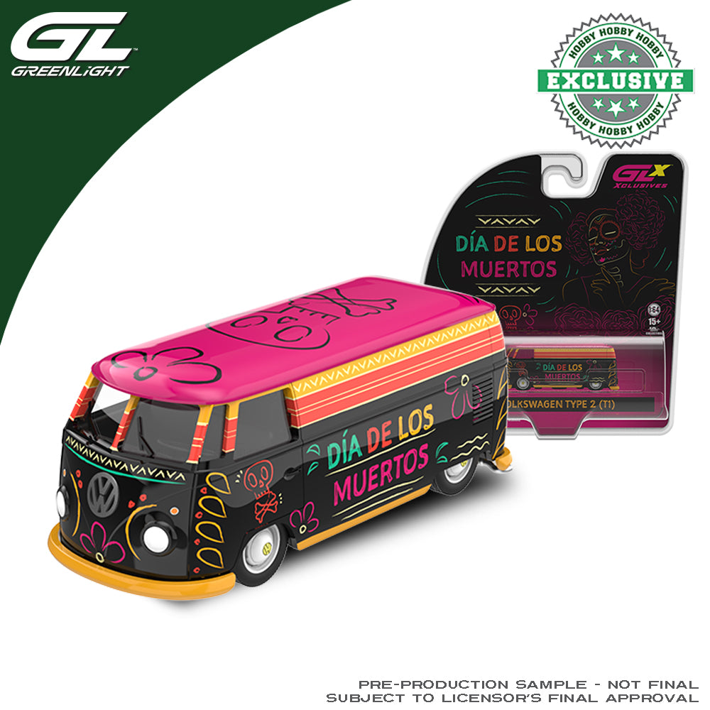 (Preorder) Greenlight Volkswagen Type 2 Panel Van - Dia de los Muertos 2026