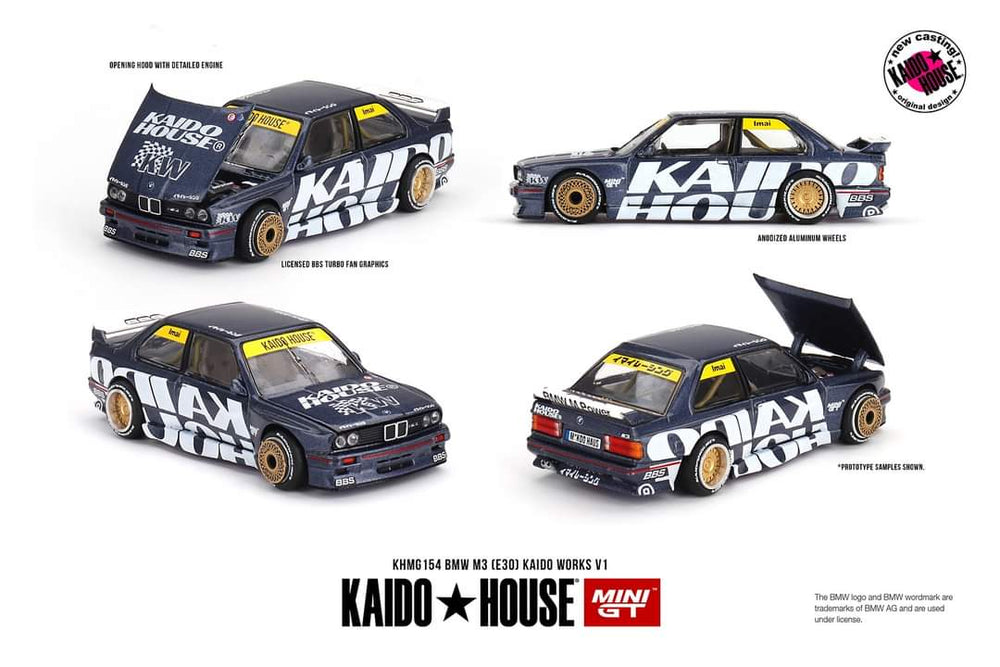 PRE ORDER KHMG154 BMW M3 (E30) KAIDO WORKS V1