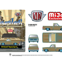 M2 Machines 1:64 1973 Chevrolet Cheyenne Super 10 Pickup Truck Lowriders Limited Edition – Gold – Mijo Exclusives