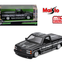 Maisto 1:24 1993 Chevrolet 454 SS Pickup Lowriders – Black – Design Lowriders – Mijo Exclusives