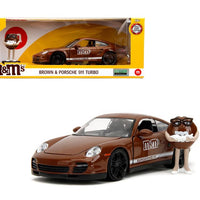 Jada 1:24 2007 Porsche 911 Turbo with Brown M&M Figure – M&M – Hollywood Rides