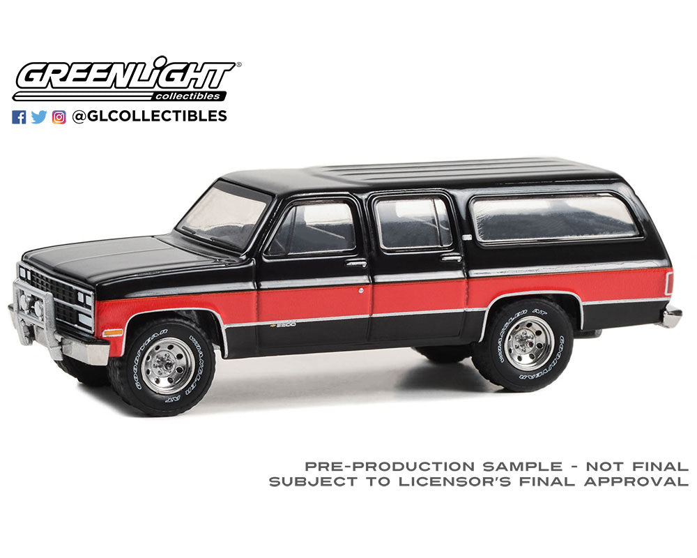 Greenlight 1:64 All-Terrain Series 15 – 1990 Chevrolet Suburban – Two-Tone Red and Black