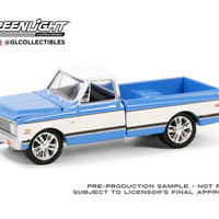 Greenlight 1:64 Barrett-Jackson Series 14 - 1971 Chevrolet C10 Super Cheyenne Custom Pickup – Blue (Palm Beach 2023) Solid Pack