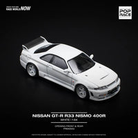 (Pre-Order) 1/64 Pop Race PR640052 Nissan GT-R R33 Nismo 400R White