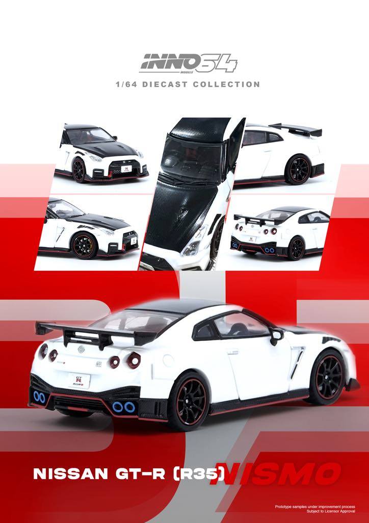 Inno64 NISSAN GT-R (R35) NISMO White