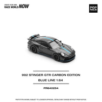 Pop Race PR640254 992 STINGER GTR CARBON EDITION (BLUE LINE)