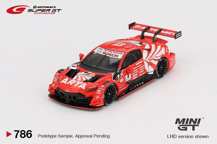 MiniGT Honda NSX-GT "Type S" GT500 #8 "ARTA MUGEN NSX-GT " ARTA 2023 SUPER GT Series / SUPER GT
