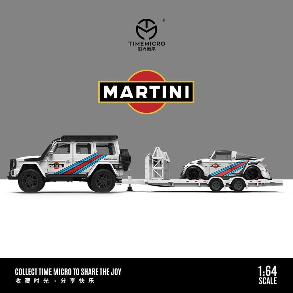 Time Model TM 1:64 Diecast Model Martini Livery Models: G550(TM641313) / Beetle(TM646231)
