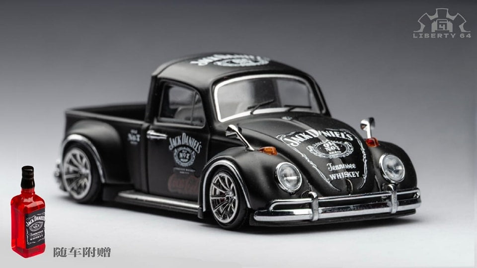 Liberty64 1:64 Diecast Model Beetle Pickup, Rob3rt Design Jack Daniels